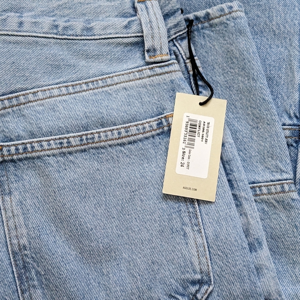 AGOLDE Tanis Utility Wide Leg Jean Conflict - Picture 5 of 5